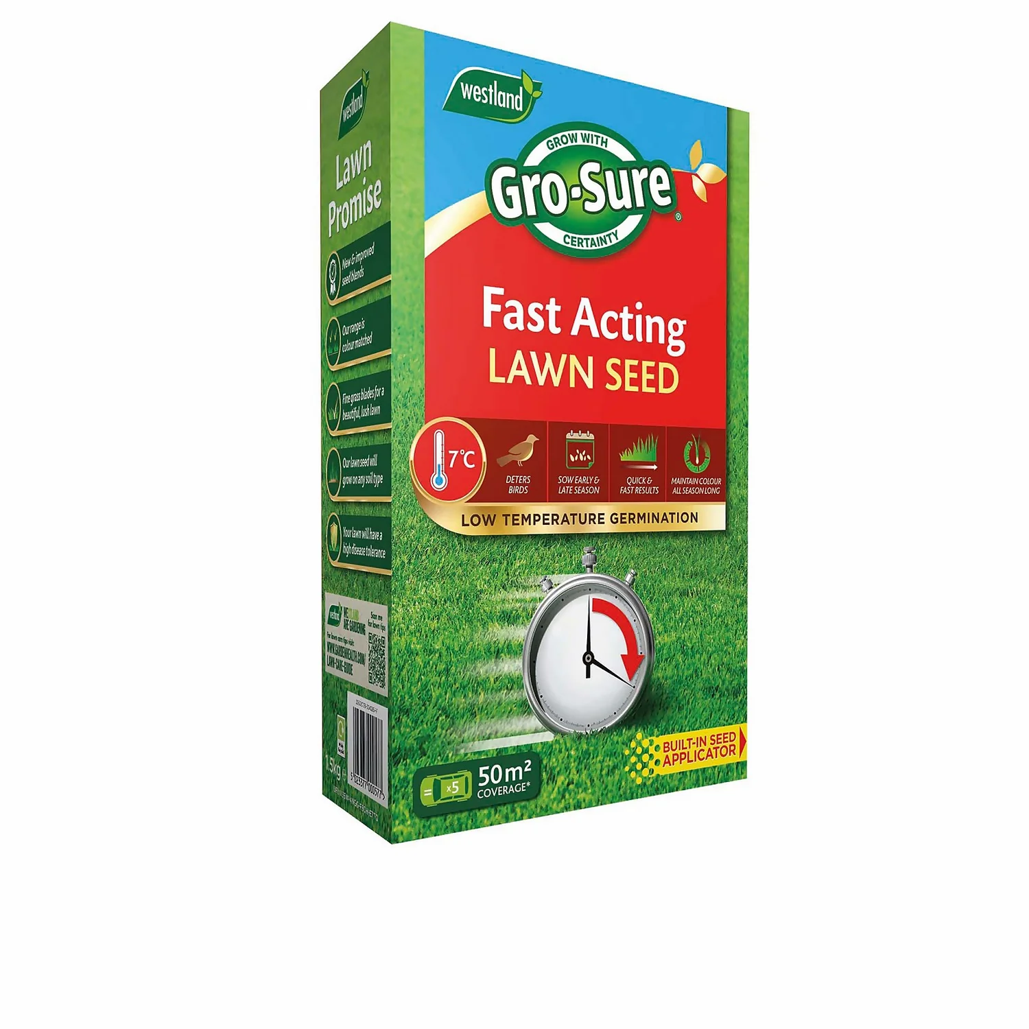 Gro-Sure Fast Acting Lawn Seed - 50m² 3 Gro-Sure Fast Acting Lawn Seed - 50m²