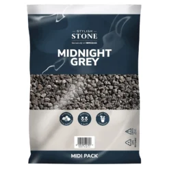Stylish Stone Midnight Grey - Midi Pack - 9kg -Garden Tool Shop 12826536 6444902951245481