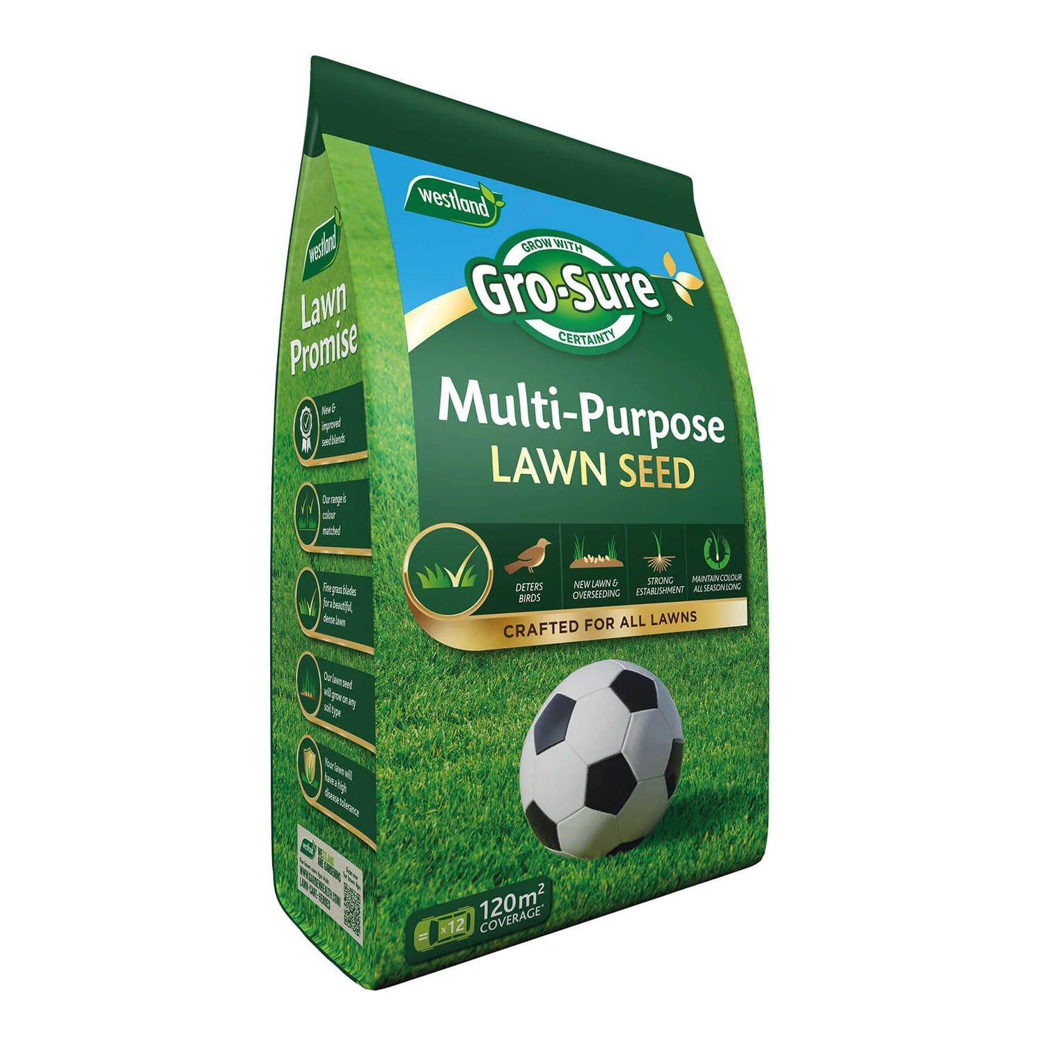 Gro-Sure Multi-Purpose Lawn Seed 120m² 3 Gro-Sure Multi-Purpose Lawn Seed 120m²