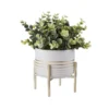 Potted Plant - White With Gold Legs -Garden Tool Shop 12833690 1254831603452828