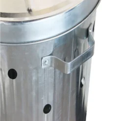 None Garden Galvanised Steel Incinerator / Fire Bin With Lid - 85L -Garden Tool Shop 12834094 7265030658432669