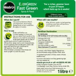Miracle-Gro EverGreen Fast Green Spray & Feed Lawn Food - 100m² -Garden Tool Shop 12839026 1754833192567522