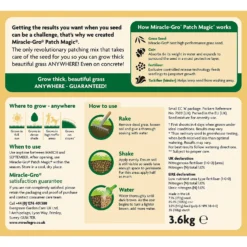 Miracle-Gro Patch Magic Grass Seed, Feed & Coir - 48 Patch Bag 6 Miracle-Gro Patch Magic Grass Seed, Feed & Coir - 48 Patch Bag -Garden Tool Shop 12841642 1984927305549663