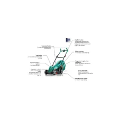 Bosch 1400W Rotak 37-14 Electric Lawn Mower - 37cm -Garden Tool Shop 12883599 1924843325901372