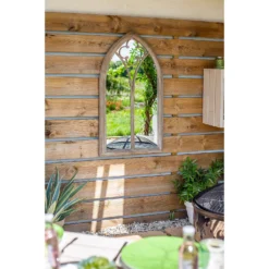 Church Window Outdoor Garden Mirror - 105cm -Garden Tool Shop 12883608 1564875470381190