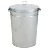 Homebase Galvanised Steel Outdoor Bin With Lid - 85L 2 Homebase Galvanised Steel Outdoor Bin With Lid - 85L -Garden Tool Shop 12884722 3954843941311658