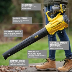 STANLEY FATMAX V20 18V Cordless Brushless Blower (Sfmcbl7M1-Gb) -Garden Tool Shop 12885849 7835052745693389
