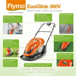 Flymo 1800W EasiGlide Electric Hover Lawn Mower - 36cm -Garden Tool Shop 12885898 1874843592684055