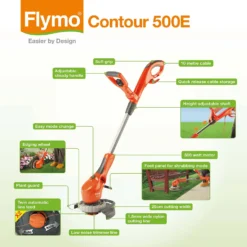 Flymo Contour Electric Grass Trimmer - 25cm -Garden Tool Shop 12885912 1174856528981016