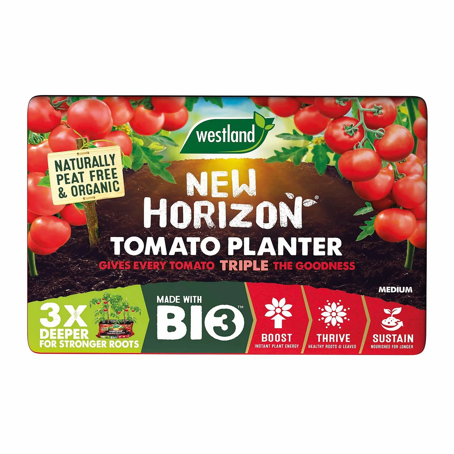 New Horizon Peat Free Tomato Planter Medium - 35L 5 New Horizon Peat Free Tomato Planter Medium - 35L - Image 3