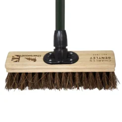 Charles Bentley Charnwood Bassine Wooden Garden Broom - 300mm -Garden Tool Shop 12890894 1654915831672224