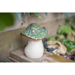 Ceramic Mushroom Garden Ornament - Medium 15 Ceramic Mushroom Garden Ornament - Medium -Garden Tool Shop 12890925 1064843660781916