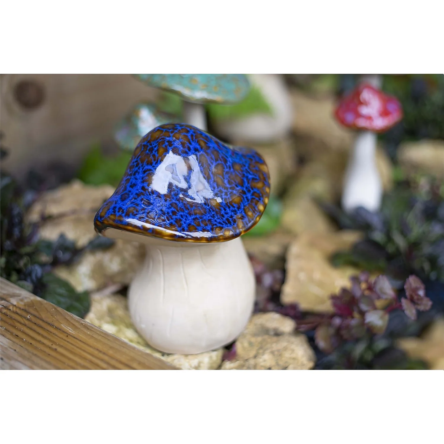 Ceramic Mushroom Garden Ornament - Medium 11 Ceramic Mushroom Garden Ornament - Medium - Image 9