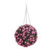 Artificial Topiary Ball - Pink Rose -Garden Tool Shop 12940692 1954977058630965