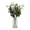 Eucalyptus In Glass Vase -Garden Tool Shop 12940887 1444893782651301