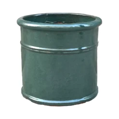 Malay Cylinder Green Plant Pot - 31cm