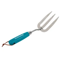 House Beautiful Stainless Steel Hand Fork With A Teal Painted Hardwood Handle -Garden Tool Shop 13188707 3154928022220770