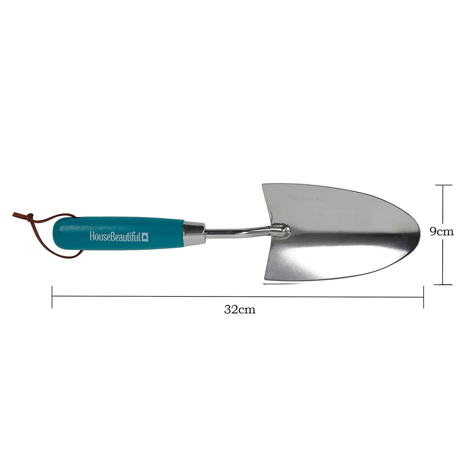 House Beautiful Stainless Steel Hand Trowel With A Teal Painted Hardwood Handle 5 House Beautiful Stainless Steel Hand Trowel With A Teal Painted Hardwood Handle - Image 3