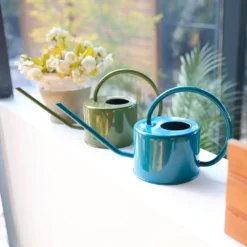 Homebase Metal Watering Can 1L - Teal -Garden Tool Shop 13188717 1334928024896548