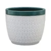 House Beautiful 2 Tone Teal Rim Egg Pot - 25cm -Garden Tool Shop 13188804 1634933184082255