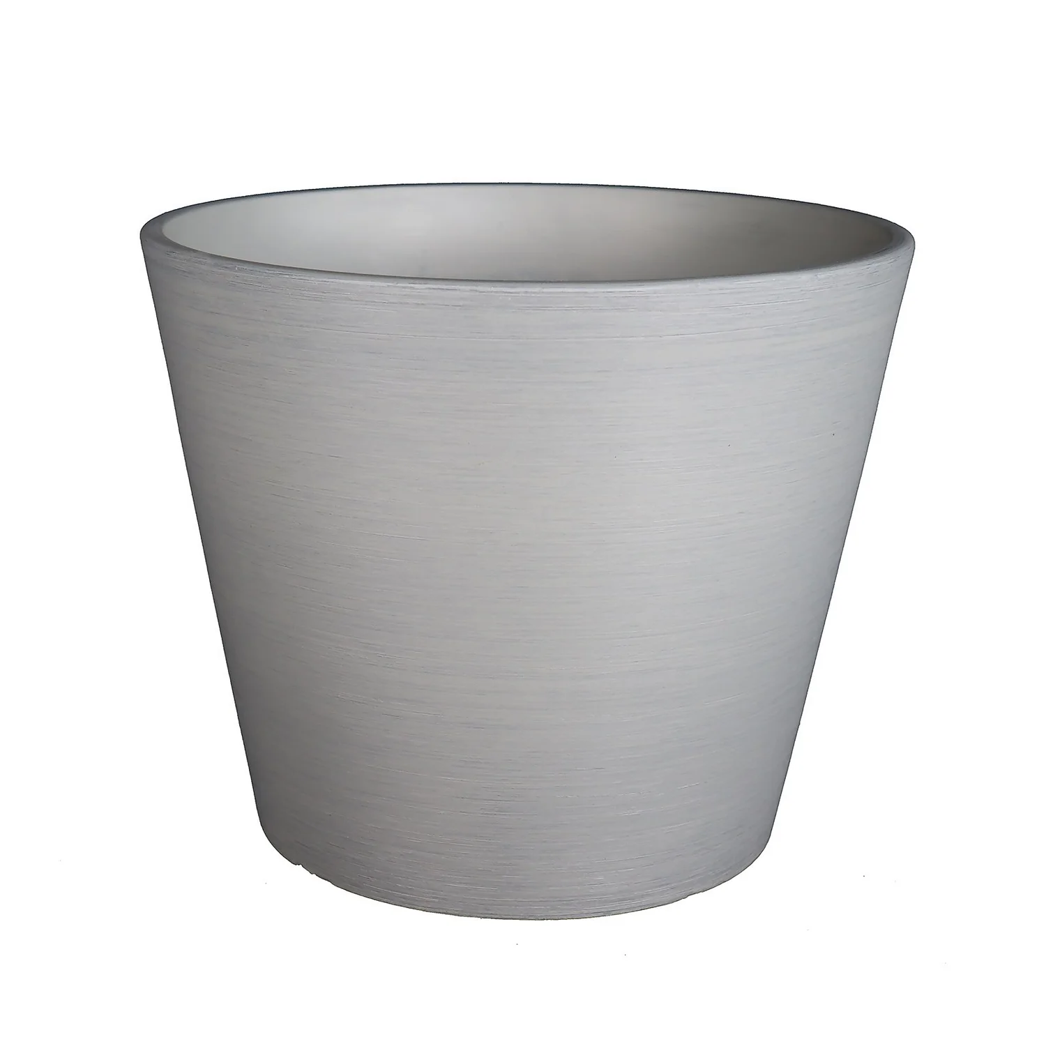 Light Grey Brush Planter - 40cm 3 Light Grey Brush Planter - 40cm
