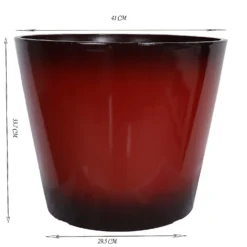Glazed Finish Red Planter - 40cm -Garden Tool Shop 13190809 1124926229265334