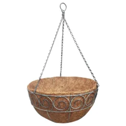 35 Cm Distress Finish Hanging Basket With Coco Liner 9 35 Cm Distress Finish Hanging Basket With Coco Liner -Garden Tool Shop 13193949 1054902150164586