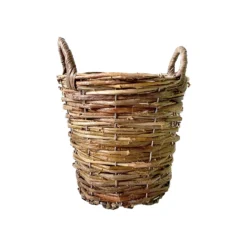 Natural Weave Round Garden Planter 25cm
