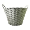 Faux Rattan Round Garden Planter 35cm