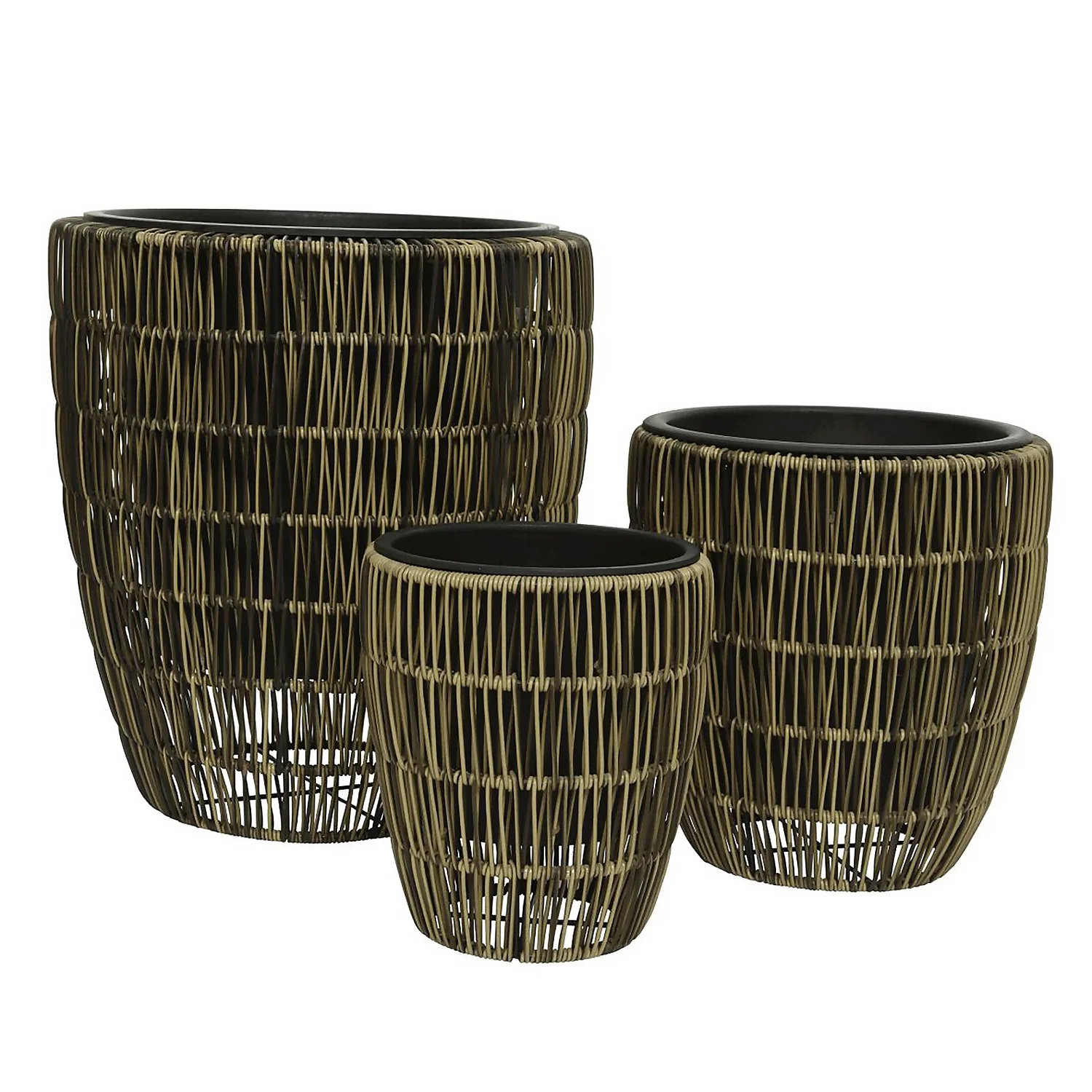 Kate Round Rattan Planter - Small 5 Kate Round Rattan Planter - Small - Image 3
