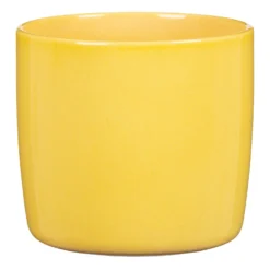 Yellow Solare Plant Pot - 24cm