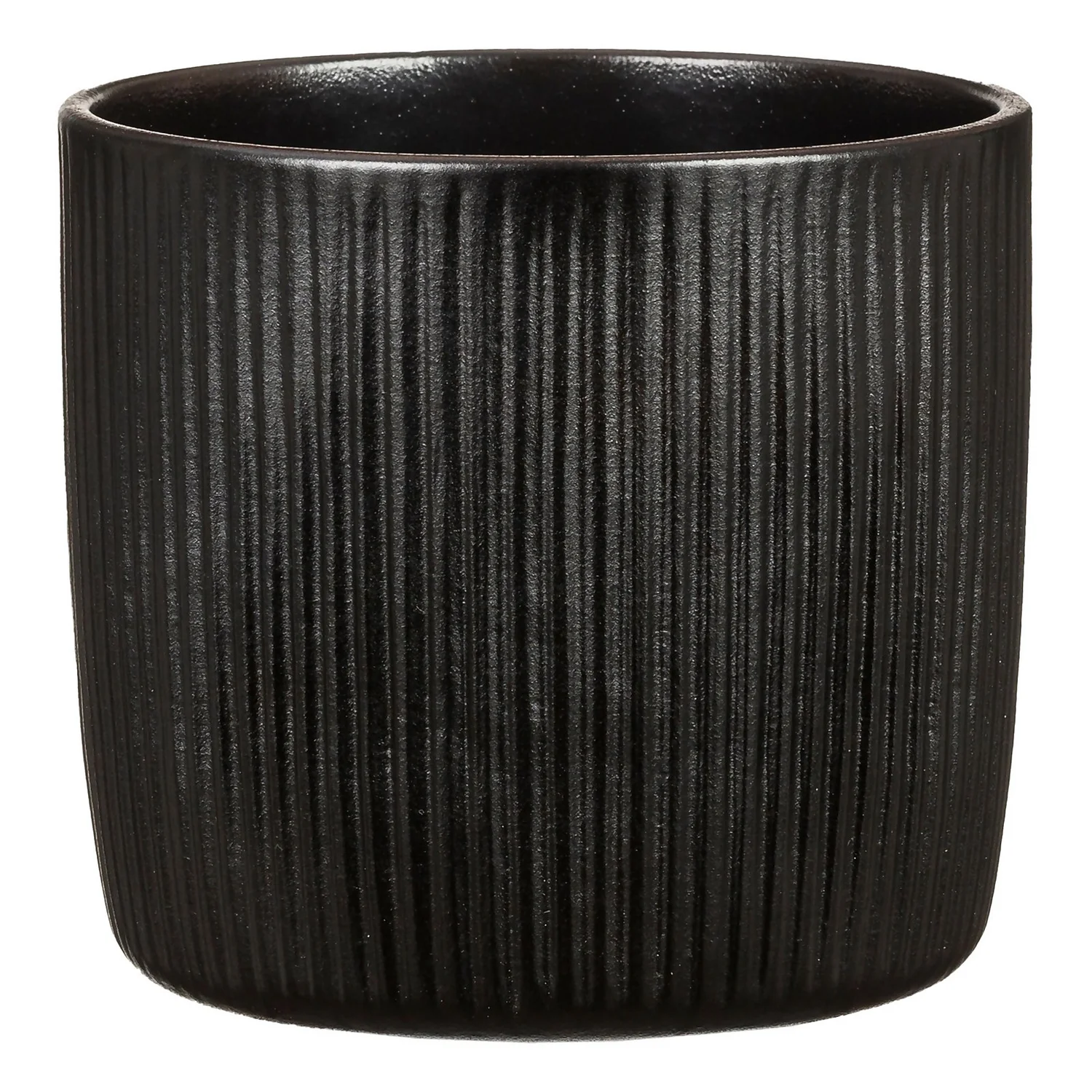 Black Ebano Plant Pot - 18cm 3 Black Ebano Plant Pot - 18cm