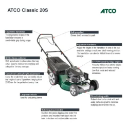 Atco 166cc Classic 20S Petrol Lawn Mower- 51cm -Garden Tool Shop 13483564 4434932703871040