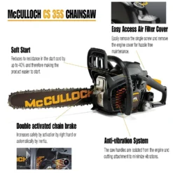 McCulloch CS35S Petrol Chainsaw -Garden Tool Shop 13524820 1434936888331379