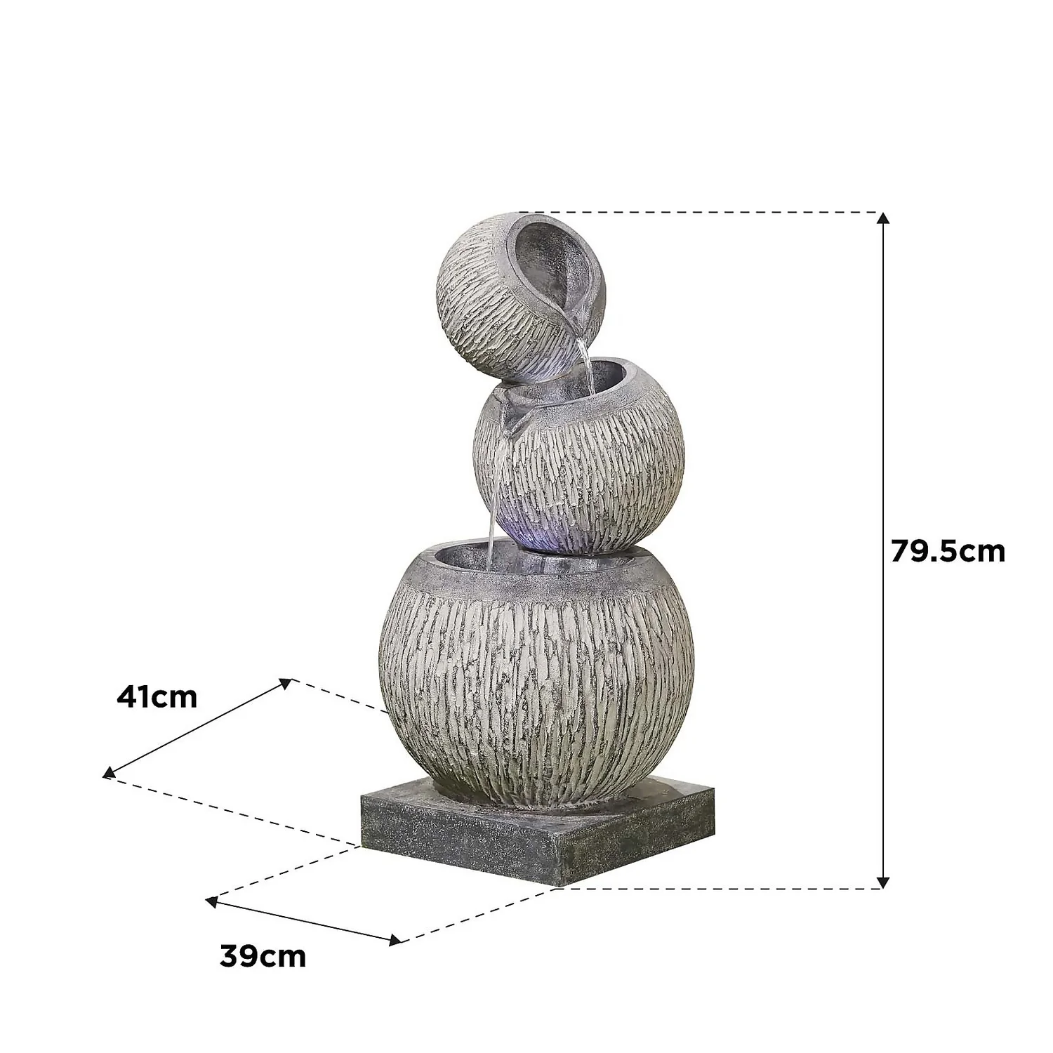 Stylish Fountain Illusion Falls Water Feature With LEDs 9 Stylish Fountain Illusion Falls Water Feature With LEDs - Image 7