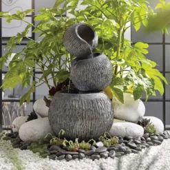 Stylish Fountain Illusion Falls Water Feature With LEDs 11 Stylish Fountain Illusion Falls Water Feature With LEDs -Garden Tool Shop 13846045 1784962027585657