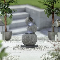 Stylish Fountain Illusion Falls Water Feature With LEDs 13 Stylish Fountain Illusion Falls Water Feature With LEDs -Garden Tool Shop 13846045 3854962027687717