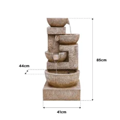 Stylish Fountain Sparkling Bowls Water Feature With LEDs 15 Stylish Fountain Sparkling Bowls Water Feature With LEDs -Garden Tool Shop 13846048 1414978881037755