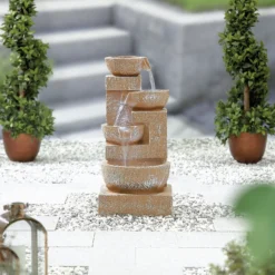Stylish Fountain Sparkling Bowls Water Feature With LEDs 14 Stylish Fountain Sparkling Bowls Water Feature With LEDs -Garden Tool Shop 13846048 2824971880480515