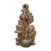 Stylish Fountain Flowing Jugs Water Feature With LEDs -Garden Tool Shop 13846053 1264962027722613
