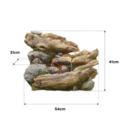 Stylish Fountain Bubbling Brook Water Feature With LEDs -Garden Tool Shop 13846059 1884962028336110