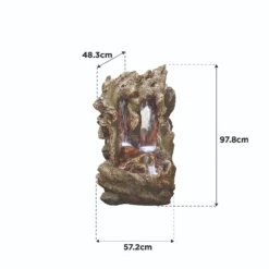 Stylish Fountain Colorado Falls Water Feature With LEDs -Garden Tool Shop 13846061 1254978880621934