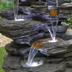 Stylish Fountain Hinoki Springs Water Feature With LEDs 10 Stylish Fountain Hinoki Springs Water Feature With LEDs -Garden Tool Shop 13846067 1164962027829983