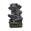 Stylish Fountain Hinoki Springs Water Feature With LEDs -Garden Tool Shop 13846067 1254962027745977