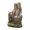 Stylish Fountain Playful Otters Water Feature With LEDs -Garden Tool Shop 13846072 1804962027658425