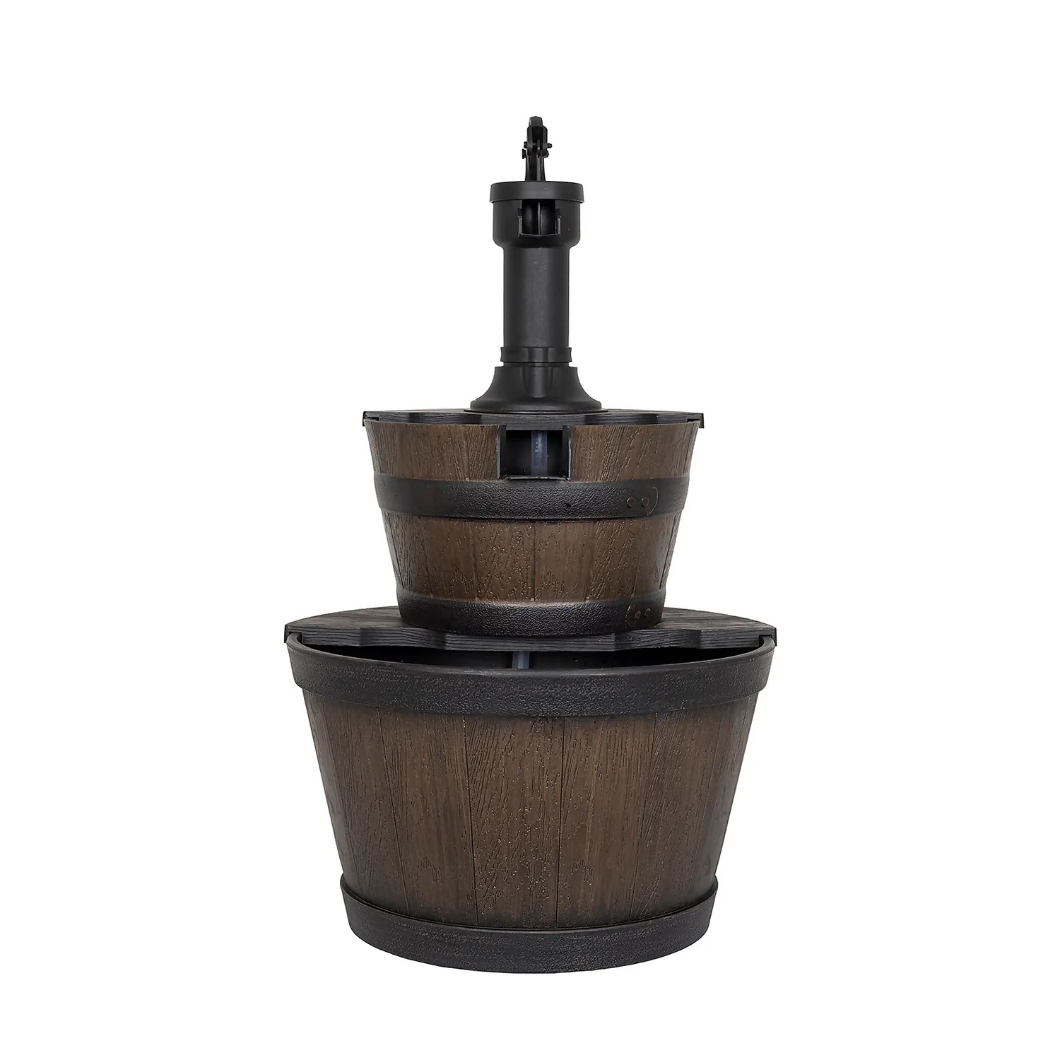 Stylish Fountain Whiskey Barrels Garden Water Feature 12 Stylish Fountain Whiskey Barrels Garden Water Feature - Image 10