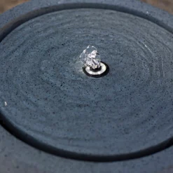 Stylish Fountain Nara Ripple Garden Water Feature With LEDs -Garden Tool Shop 13947171 1175005844972994