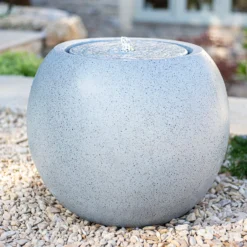 Stylish Fountain Nara Ripple Garden Water Feature With LEDs -Garden Tool Shop 13947171 7665005844791440