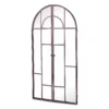 MirrorOutlet Metal Arched Decorative Window Opening Garden Mirror - 100x50cm -Garden Tool Shop 13950551 1094987139825238