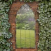 MirrorOutlet Rose Garden Rustic Arch Metal Garden Mirror- 115x50cm 1 MirrorOutlet Rose Garden Rustic Arch Metal Garden Mirror- 115x50cm -Garden Tool Shop 13950554 1074987138796724